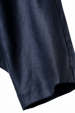 画像をギャラリービューアに読み込む, A.F ARTEFACT SARROUEL SHORT PANTS / LINEN TWILL (NAVY)
