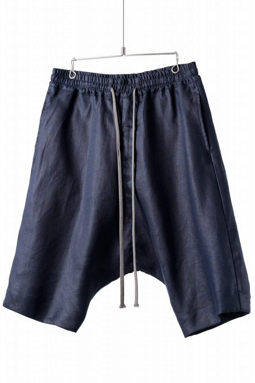 画像をギャラリービューアに読み込む, A.F ARTEFACT SARROUEL SHORT PANTS / LINEN TWILL (NAVY)