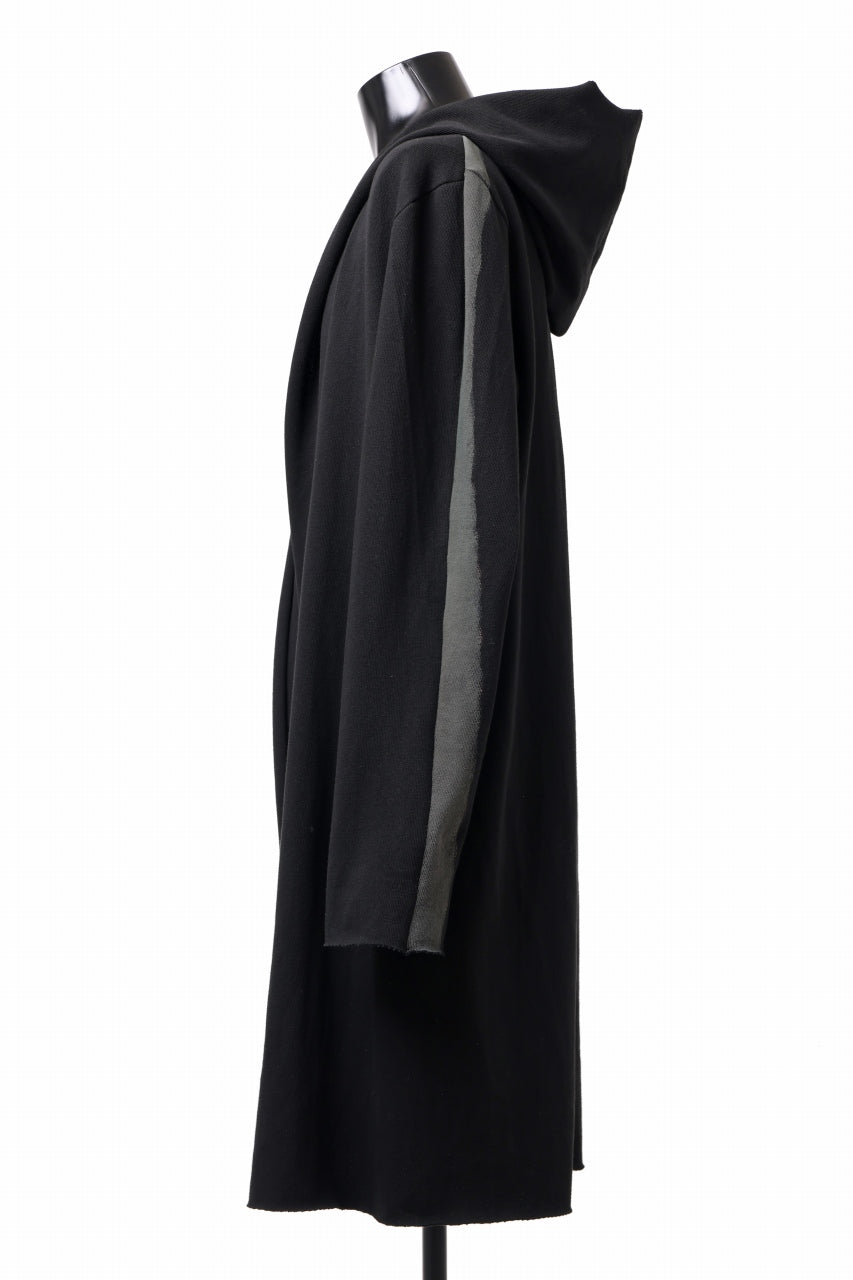 Load image into Gallery viewer, m.a+ hand painted hooded unlined cardigan / C328-HP/JM4 (BLACK)