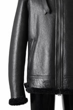 Load image into Gallery viewer, ISAMU KATAYAMA BACKLASH "LIMITED" B-3 FLIGHT JACKET / SPANISH MOUTON NATIVE BOMBER FINISH (BLACK)