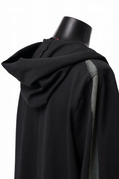 Load image into Gallery viewer, m.a+ hand painted hooded unlined cardigan / C328-HP/JM4 (BLACK)