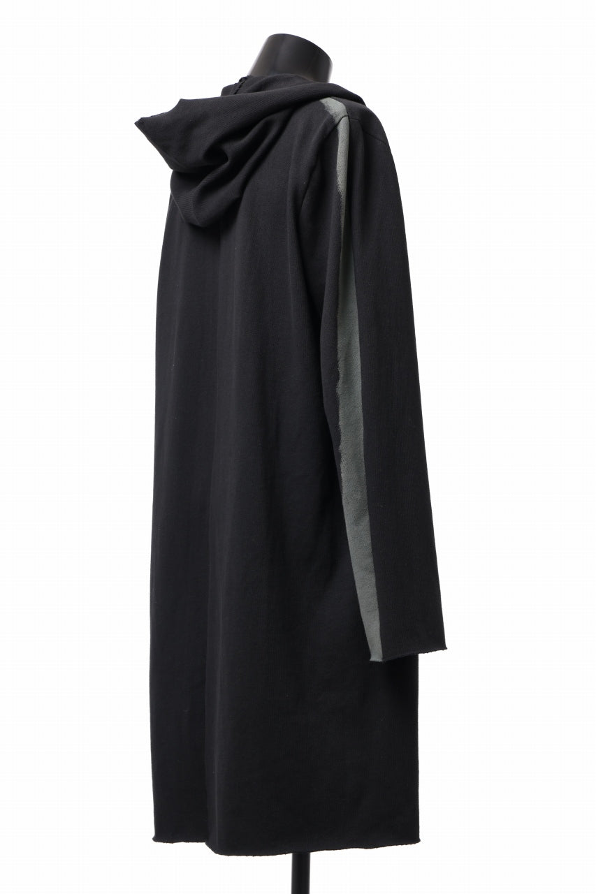 Load image into Gallery viewer, m.a+ hand painted hooded unlined cardigan / C328-HP/JM4 (BLACK)