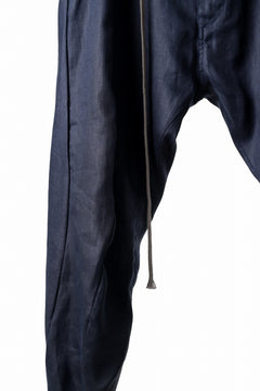 画像をギャラリービューアに読み込む, A.F ARTEFACT CURVED LONG PANTS / LINEN TWILL (NAVY)