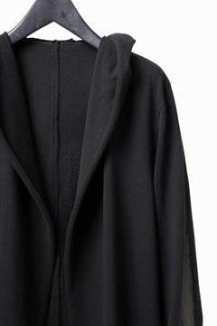 Load image into Gallery viewer, m.a+ hand painted hooded unlined cardigan / C328-HP/JM4 (BLACK)