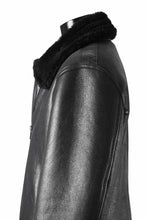 Load image into Gallery viewer, ISAMU KATAYAMA BACKLASH "LIMITED" B-3 FLIGHT JACKET / SPANISH MOUTON NATIVE BOMBER FINISH (BLACK)