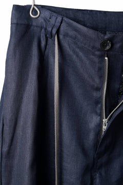 画像をギャラリービューアに読み込む, A.F ARTEFACT CURVED LONG PANTS / LINEN TWILL (NAVY)