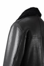 Load image into Gallery viewer, ISAMU KATAYAMA BACKLASH "LIMITED" B-3 FLIGHT JACKET / SPANISH MOUTON NATIVE BOMBER FINISH (BLACK)