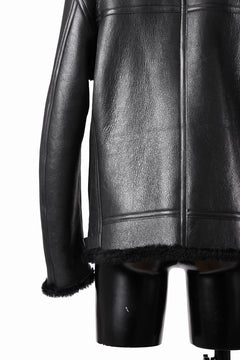 Load image into Gallery viewer, ISAMU KATAYAMA BACKLASH "LIMITED" B-3 FLIGHT JACKET / SPANISH MOUTON NATIVE BOMBER FINISH (BLACK)