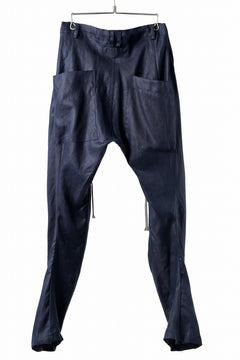 画像をギャラリービューアに読み込む, A.F ARTEFACT CURVED LONG PANTS / LINEN TWILL (NAVY)