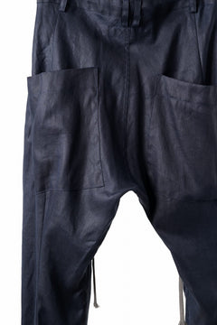 画像をギャラリービューアに読み込む, A.F ARTEFACT CURVED LONG PANTS / LINEN TWILL (NAVY)