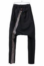 Load image into Gallery viewer, m.a+ hand painted elastic waist low crotch 2 pocket pants / P571-HP/JM4 (BLACK)