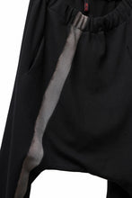 Load image into Gallery viewer, m.a+ hand painted elastic waist low crotch 2 pocket pants / P571-HP/JM4 (BLACK)