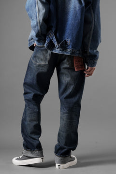 画像をギャラリービューアに読み込む, FULLCOUNT x LOOM exclusive "Old Dude" Straight Denim Pants / 13.7oz Zimbabwe Selvedge Denim (INDIGO BLUE)