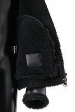 Load image into Gallery viewer, ISAMU KATAYAMA BACKLASH "LIMITED" B-3 FLIGHT JACKET / SPANISH MOUTON NATIVE BOMBER FINISH (BLACK)