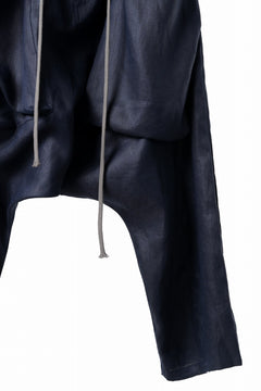 画像をギャラリービューアに読み込む, A.F ARTEFACT WIDE SARROUEL PANTS / LINEN TWILL (NAVY)