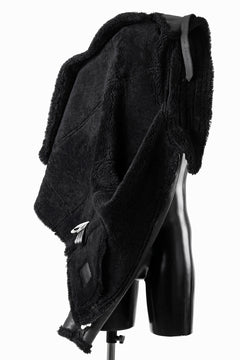 Load image into Gallery viewer, ISAMU KATAYAMA BACKLASH "LIMITED" B-3 FLIGHT JACKET / SPANISH MOUTON NATIVE BOMBER FINISH (BLACK)