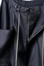 画像をギャラリービューアに読み込む, A.F ARTEFACT WIDE SARROUEL PANTS / LINEN TWILL (NAVY)