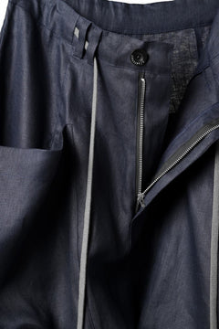 画像をギャラリービューアに読み込む, A.F ARTEFACT WIDE SARROUEL PANTS / LINEN TWILL (NAVY)