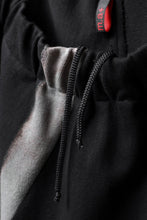 Load image into Gallery viewer, m.a+ hand painted elastic waist low crotch 2 pocket pants / P571-HP/JM4 (BLACK)
