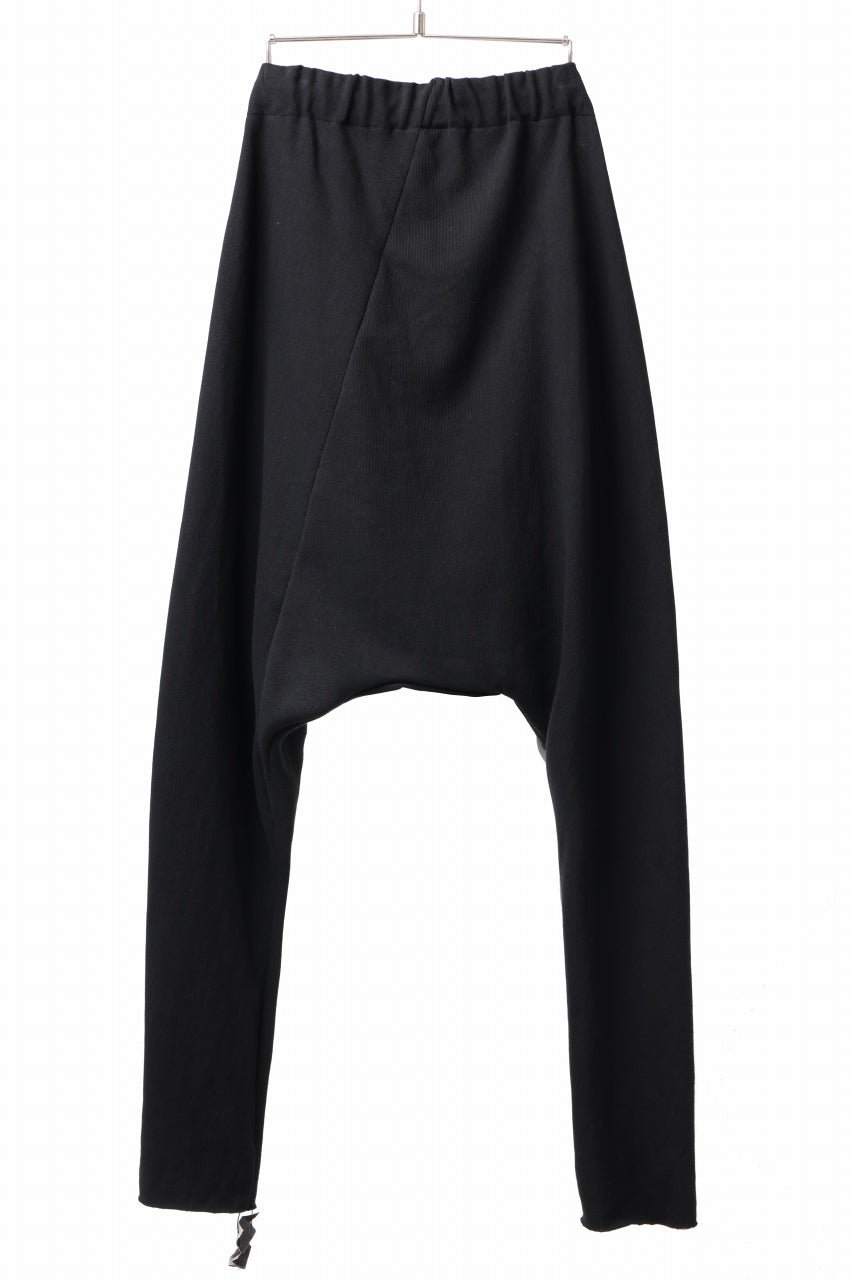 Load image into Gallery viewer, m.a+ hand painted elastic waist low crotch 2 pocket pants / P571-HP/JM4 (BLACK)