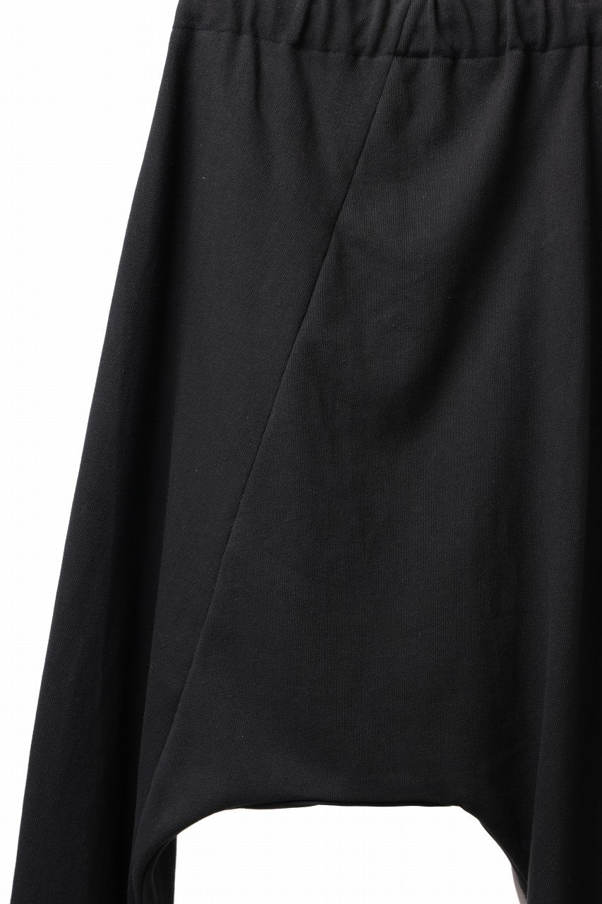 Load image into Gallery viewer, m.a+ hand painted elastic waist low crotch 2 pocket pants / P571-HP/JM4 (BLACK)