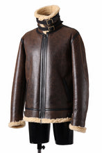 Load image into Gallery viewer, ISAMU KATAYAMA BACKLASH "LIMITED" B-3 FLIGHT JACKET / SPANISH MOUTON NATIVE BOMBER FINISH (BROWN)