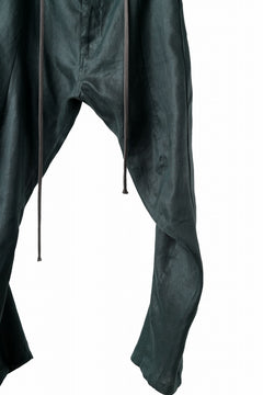画像をギャラリービューアに読み込む, A.F ARTEFACT CURVED LONG PANTS / LINEN TWILL (GREEN)