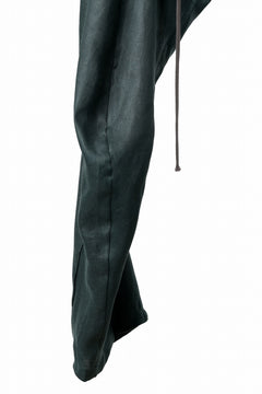 画像をギャラリービューアに読み込む, A.F ARTEFACT CURVED LONG PANTS / LINEN TWILL (GREEN)