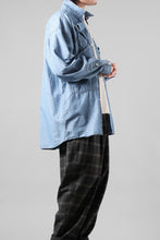 画像をギャラリービューアに読み込む, KATHARINE HAMNETT MULTI POCKET DENIM SHIRT / ORGANIC COTTON (LIGHT BLUE)
