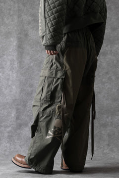 Load image into Gallery viewer, mastermind WORLD x ALPHA INDUSTRIES CARGO PANTS (OLIVE)