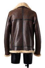 Load image into Gallery viewer, ISAMU KATAYAMA BACKLASH "LIMITED" B-3 FLIGHT JACKET / SPANISH MOUTON NATIVE BOMBER FINISH (BROWN)