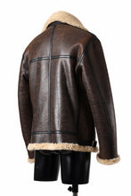 Load image into Gallery viewer, ISAMU KATAYAMA BACKLASH "LIMITED" B-3 FLIGHT JACKET / SPANISH MOUTON NATIVE BOMBER FINISH (BROWN)