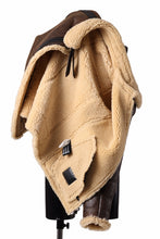 Load image into Gallery viewer, ISAMU KATAYAMA BACKLASH "LIMITED" B-3 FLIGHT JACKET / SPANISH MOUTON NATIVE BOMBER FINISH (BROWN)