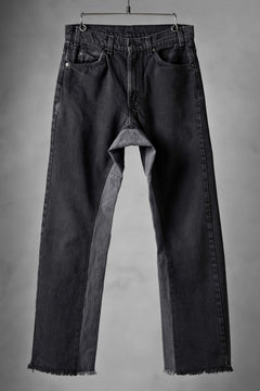 画像をギャラリービューアに読み込む, CHANGES x LOOM exclusive REMAKE REGULAR FIT DENIM PANTS / VINTAGE LEVI’S JEANS (BLACK #A)