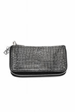 Load image into Gallery viewer, ISAMU KATAYAMA BACKLASH CROCODILE COIN PURSE / INK DYED (SUMI)