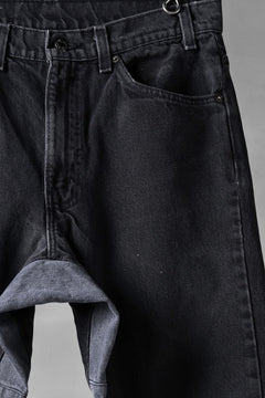 画像をギャラリービューアに読み込む, CHANGES x LOOM exclusive REMAKE REGULAR FIT DENIM PANTS / VINTAGE LEVI’S JEANS (BLACK #A)