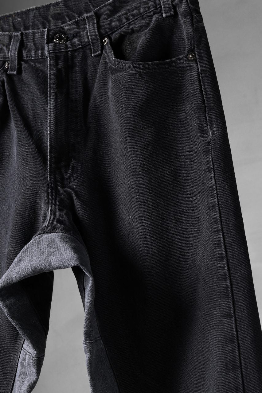 画像をギャラリービューアに読み込む, CHANGES x LOOM exclusive REMAKE REGULAR FIT DENIM PANTS / VINTAGE LEVI’S JEANS (BLACK #A)