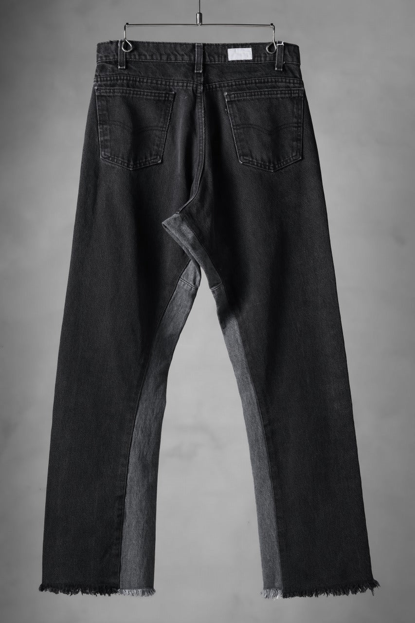 画像をギャラリービューアに読み込む, CHANGES x LOOM exclusive REMAKE REGULAR FIT DENIM PANTS / VINTAGE LEVI’S JEANS (BLACK #A)