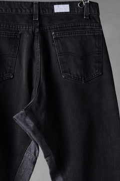 画像をギャラリービューアに読み込む, CHANGES x LOOM exclusive REMAKE REGULAR FIT DENIM PANTS / VINTAGE LEVI’S JEANS (BLACK #A)