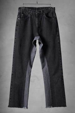画像をギャラリービューアに読み込む, CHANGES x LOOM exclusive REMAKE REGULAR FIT DENIM PANTS / VINTAGE LEVI’S JEANS (BLACK #B)