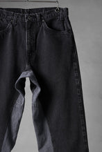 画像をギャラリービューアに読み込む, CHANGES x LOOM exclusive REMAKE REGULAR FIT DENIM PANTS / VINTAGE LEVI’S JEANS (BLACK #B)