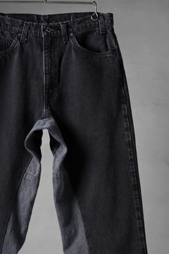 画像をギャラリービューアに読み込む, CHANGES x LOOM exclusive REMAKE REGULAR FIT DENIM PANTS / VINTAGE LEVI’S JEANS (BLACK #B)