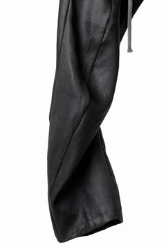 画像をギャラリービューアに読み込む, A.F ARTEFACT CURVED LONG PANTS / LINEN TWILL (BLACK)