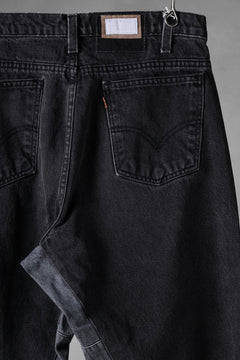 画像をギャラリービューアに読み込む, CHANGES x LOOM exclusive REMAKE REGULAR FIT DENIM PANTS / VINTAGE LEVI’S JEANS (BLACK #B)