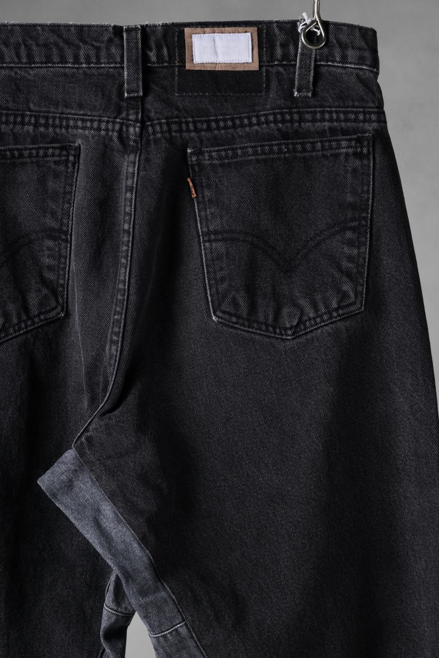 画像をギャラリービューアに読み込む, CHANGES x LOOM exclusive REMAKE REGULAR FIT DENIM PANTS / VINTAGE LEVI’S JEANS (BLACK #B)