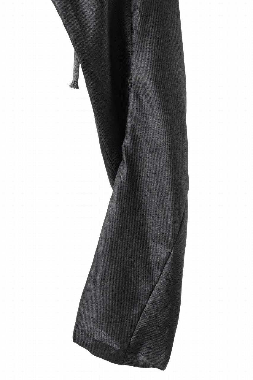 画像をギャラリービューアに読み込む, A.F ARTEFACT CURVED LONG PANTS / LINEN TWILL (BLACK)