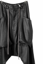 画像をギャラリービューアに読み込む, A.F ARTEFACT WIDE SARROUEL PANTS / LINEN TWILL (BLACK)