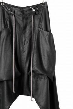 画像をギャラリービューアに読み込む, A.F ARTEFACT WIDE SARROUEL PANTS / LINEN TWILL (BLACK)