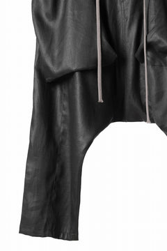 画像をギャラリービューアに読み込む, A.F ARTEFACT WIDE SARROUEL PANTS / LINEN TWILL (BLACK)