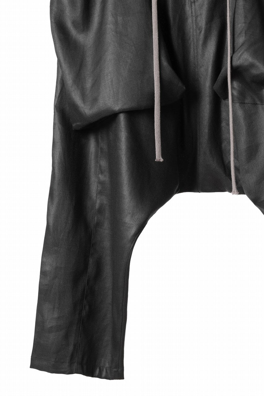 画像をギャラリービューアに読み込む, A.F ARTEFACT WIDE SARROUEL PANTS / LINEN TWILL (BLACK)